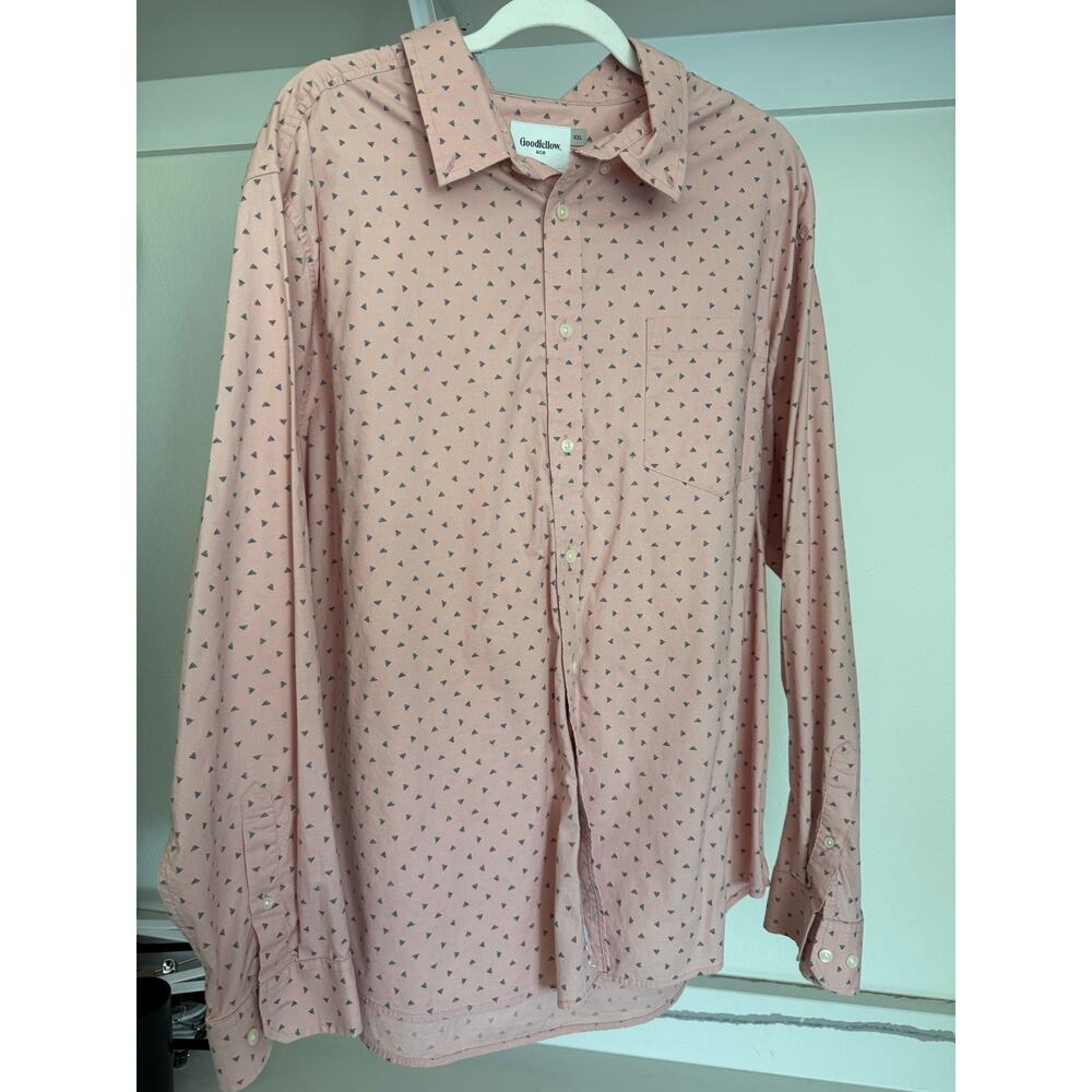 Goodfellow & Co. Men's Button-Down Shirt Peach/Pink Size‎ 2XL
